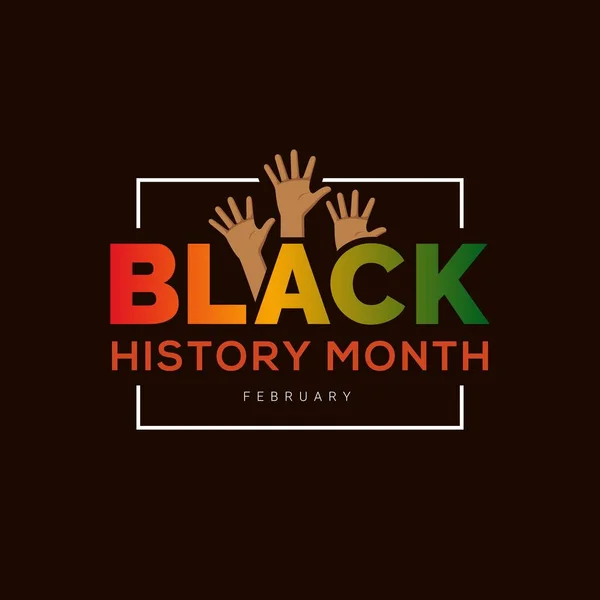 Black History Month African American History Εικονογράφηση Φορέα — Διανυσματικό Αρχείο
