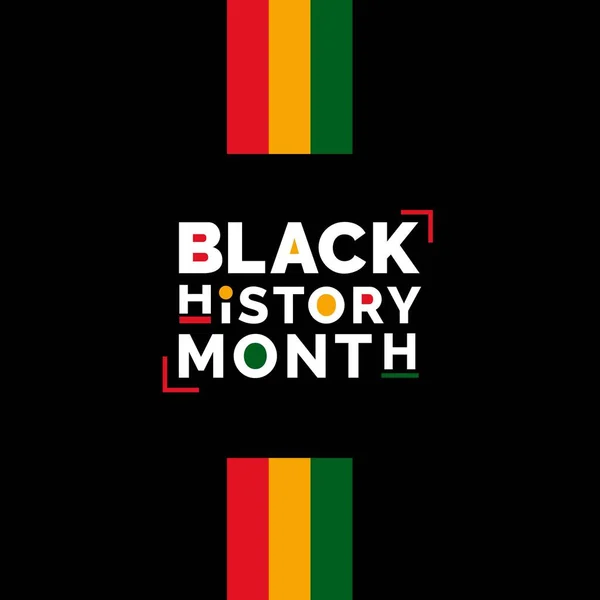 Black History Month African American History Εικονογράφηση Φορέα — Διανυσματικό Αρχείο