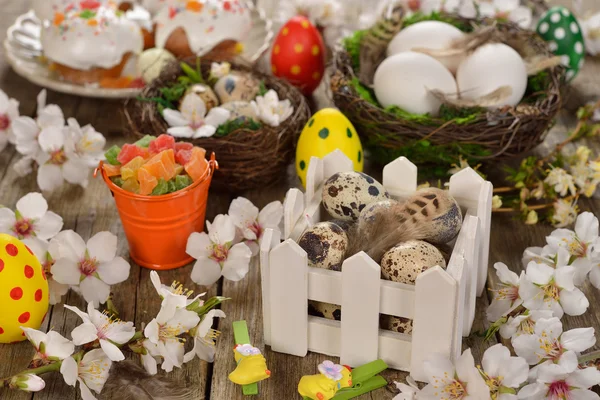 Easter eggs close up — Stock Photo, Image