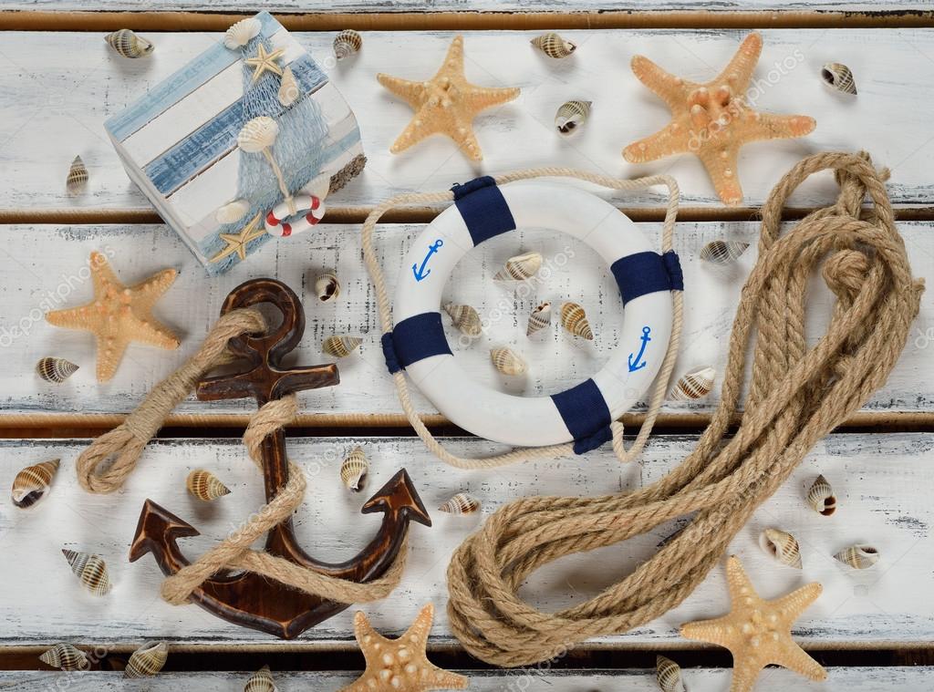 Objects maritime decoration — Stock Photo © Olyina 108098172