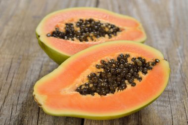 Taze papaya yakın çekim