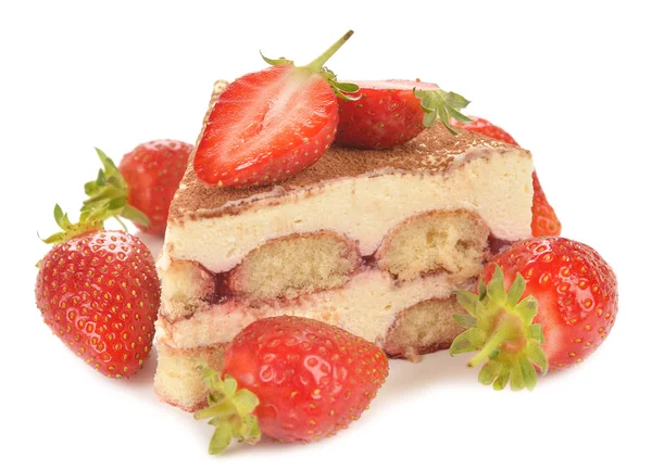 Torta di tiramisù alla fragola — Foto Stock