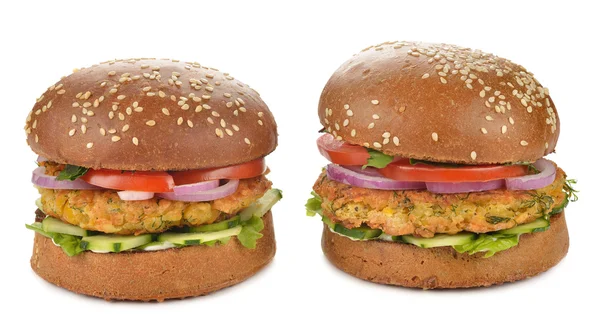 Vegetarian burger close up — Stock Photo, Image