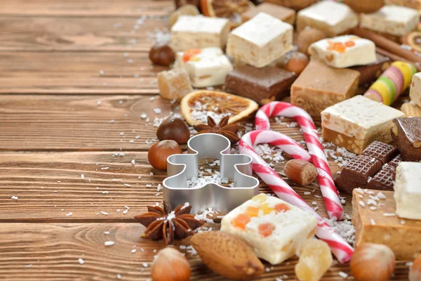 Különböző karácsonyi édességek — Stock Fotó