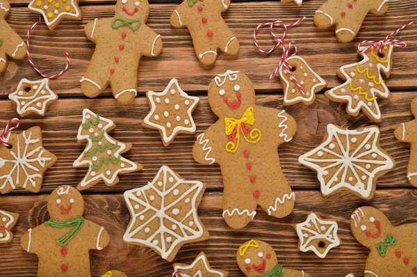 Various Christmas gingerbread
