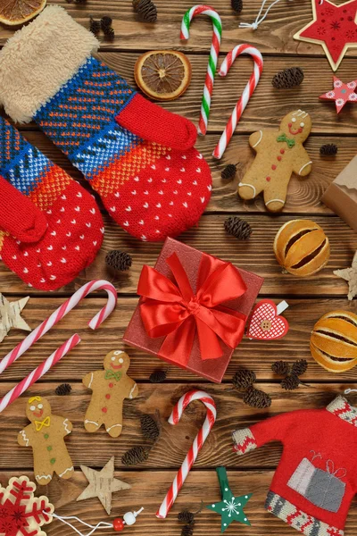 Diferentes decoraciones navideñas — Foto de Stock