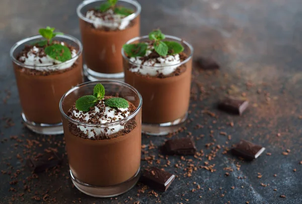 Choklad Mousse Brun Bakgrund — Stockfoto