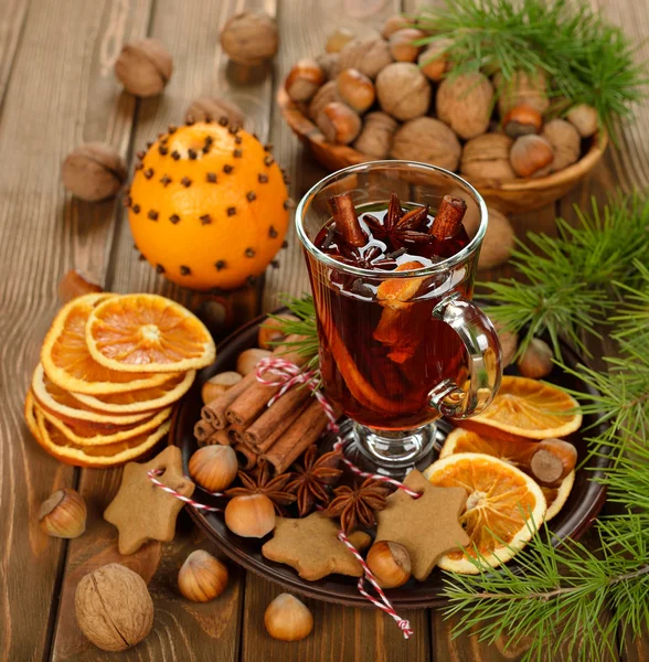 Christmas mulled wine — Stock Photo, Image