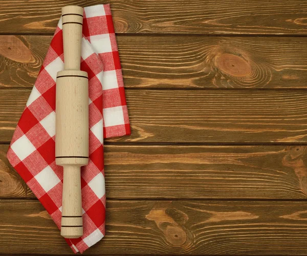 Napkin and rolling pin — Stock Photo, Image