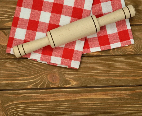 Napkin and rolling pin — Stock Photo, Image
