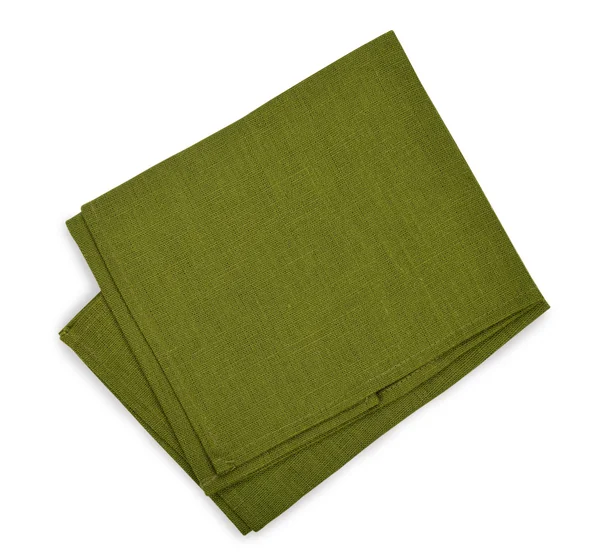 Green napkin — Stock Photo, Image