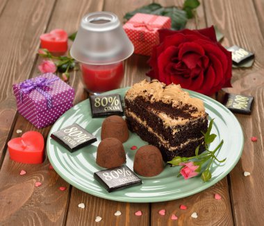 Çocuk oyuncağı ile çikolata truffles