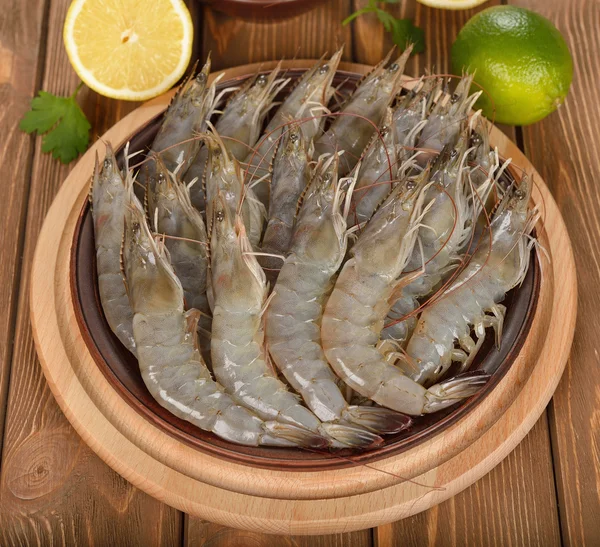 Camarones crudos — Foto de Stock