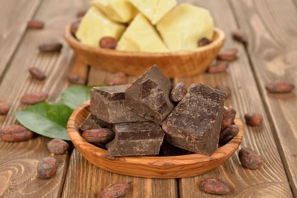 Natural cocoa mass — Stock Photo, Image