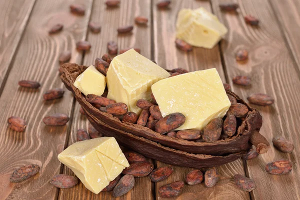 Přírodní kakaové máslo — Stock fotografie