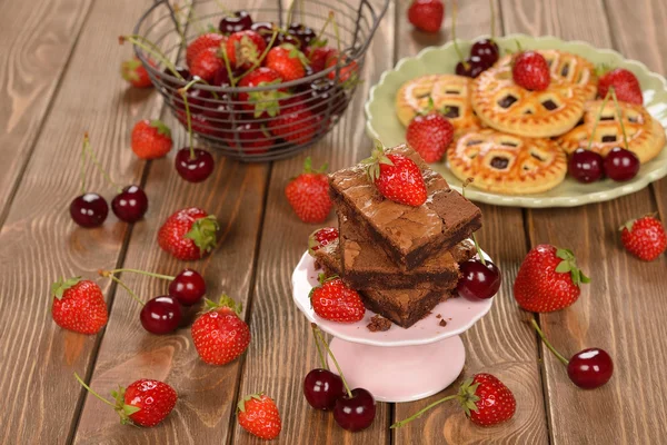 Chocolate brownies — Stock Photo, Image