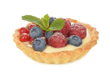 Pasta krema ve çilek ile