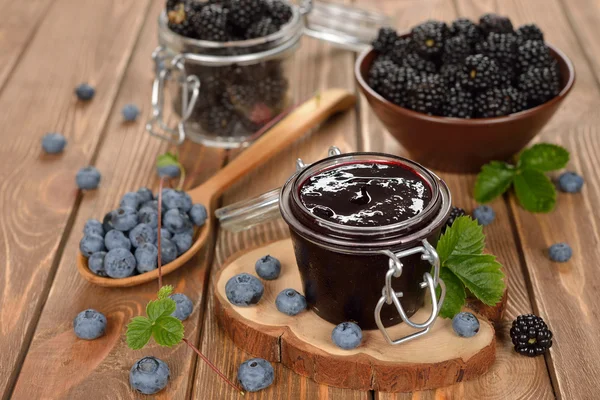 Natural berry jam — Stock Photo, Image