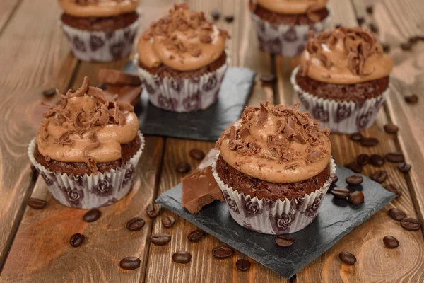 Chocolate cupcakes — Stock Photo, Image