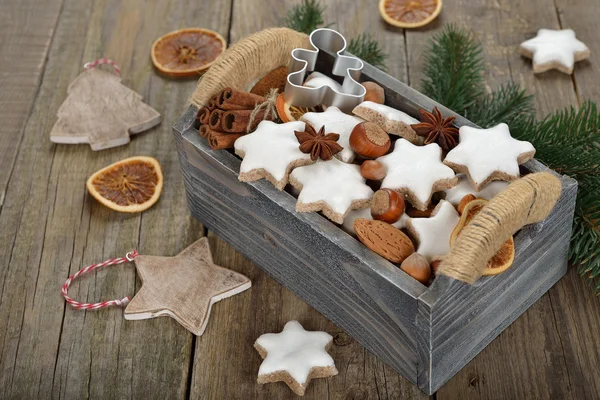 Mandlové vánoční cukroví — Stock fotografie