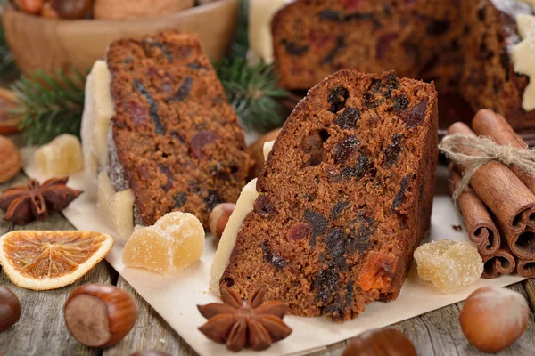 Traditional Christmas cake — Stock Photo, Image