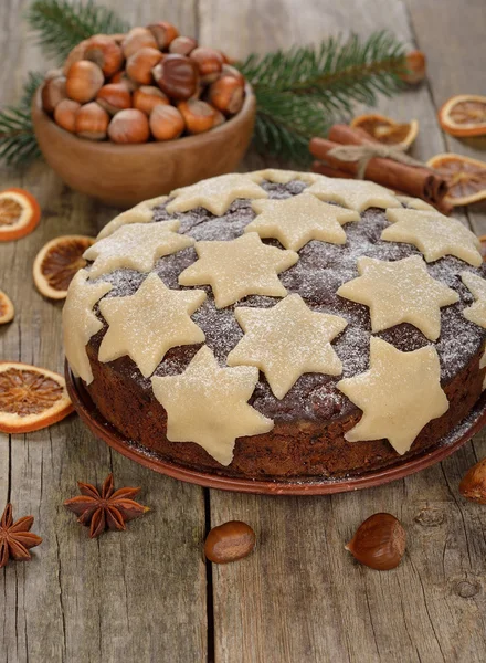 Traditional Christmas cake — Stock Photo, Image