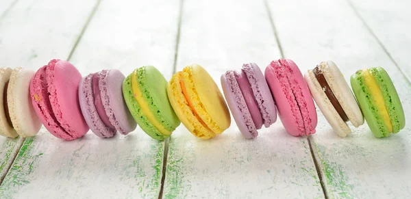 Galletas de macarrones de cerca — Foto de Stock