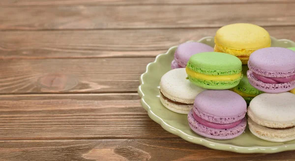 Galletas de macarrones de cerca — Foto de Stock