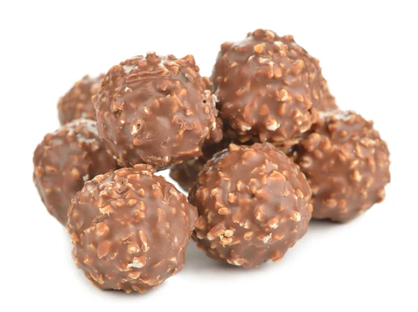 Čokoládové bonbony zblízka — Stock fotografie