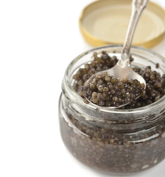 Caviar negro natural — Foto de Stock