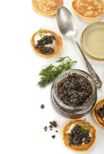 Caviar preto natural — Fotografia de Stock