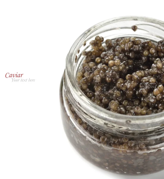 Black caviar close up — Stock Photo, Image