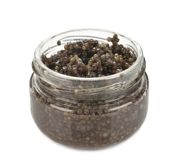 Caviale nero da vicino — Foto Stock