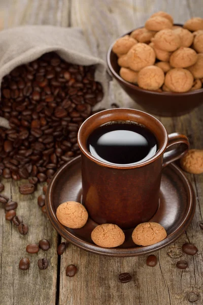 Amaretti sušenky zblízka — Stock fotografie