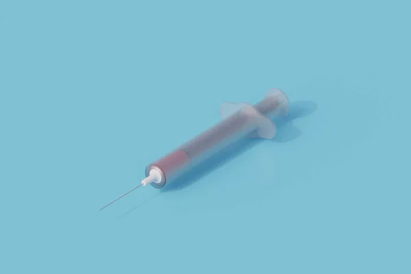 Syringe Single Isolated Object Render Illustration Isometric View — Stock Photo, Image