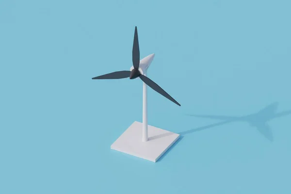 Wind Turbine Single Isolated Object Render Illustration Isometric — Stock Photo, Image