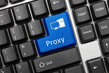 Kavramsal klavye - Proxy (mavi tuş)