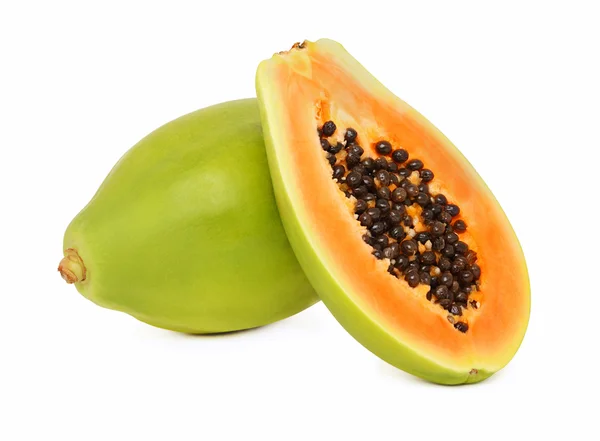 Reife Papaya (isoliert) — Stockfoto