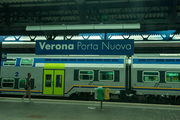 Verona Porta Nuova Włochy Czerwca 2018 Dworzec Kolejowy Verona Porta — Zdjęcie stockowe