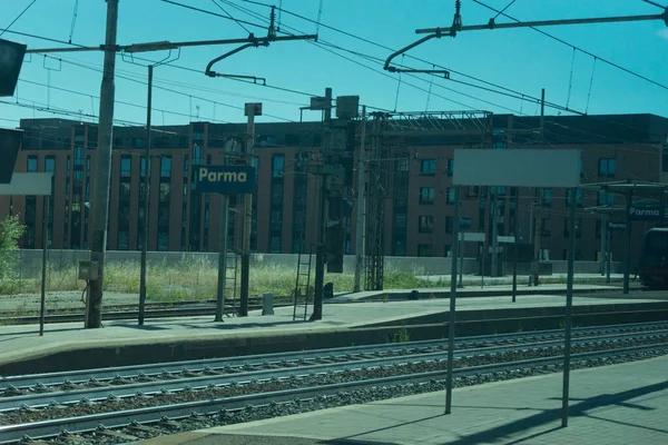 Парма Италия Июня 2018 Года Железнодорожный Вокзал Парма Италия — стоковое фото