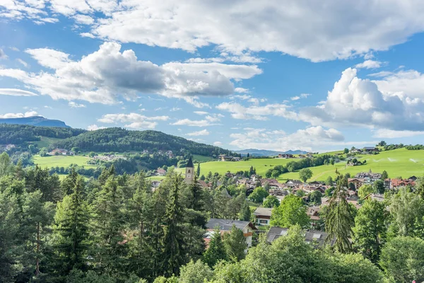 Paisagem Urbana Seiser Alm Compatsch Alpe Siusi Itália — Fotografia de Stock