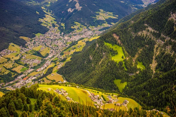 Ιταλία Alpe Siusi Seiser Alm Sassolungo Langkofel Dolomite Θέα Ενός — Φωτογραφία Αρχείου