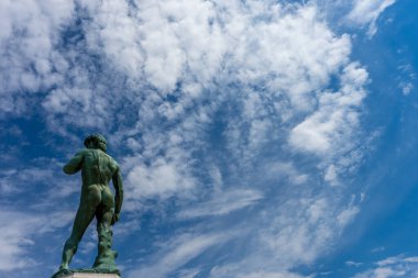 Michelangelo David 'in Floransa' daki Michelangelo Meydanı 'ndaki heykeli.