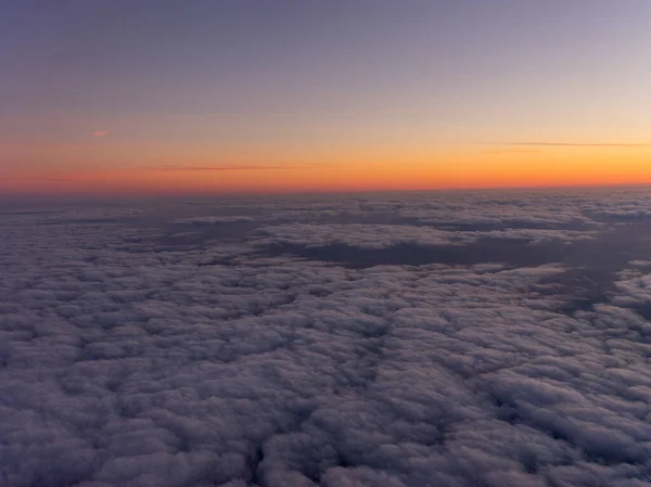 Niederlande Ein Sonnenuntergang Über Einer Wolkendecke — Stockfoto