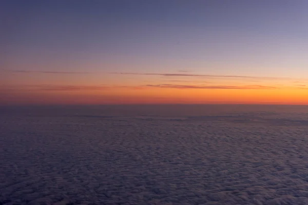 Pays Bas Coucher Soleil Sur Corps Nuages — Photo