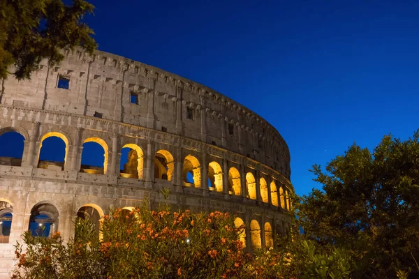 Notte Grande Colosseo Romano Colosseo Colosseo Noto Anche Come Anfiteatro — Foto Stock