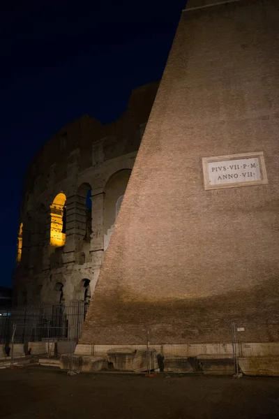 Notte Grande Colosseo Romano Colosseo Colosseo Noto Anche Come Anfiteatro — Foto Stock