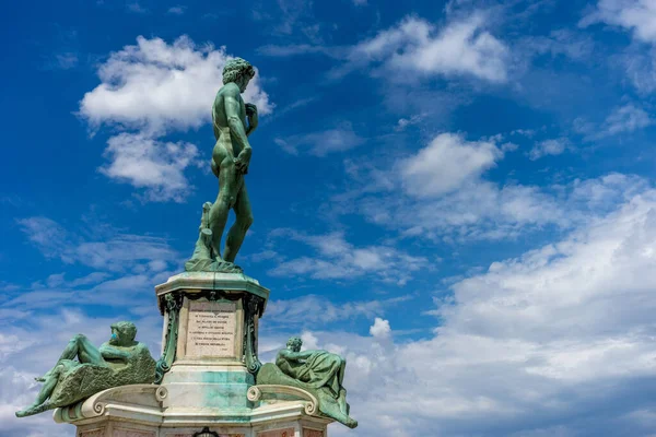 Michelangelo David Floransa Daki Michelangelo Meydanı Ndaki Heykeli — Stok fotoğraf