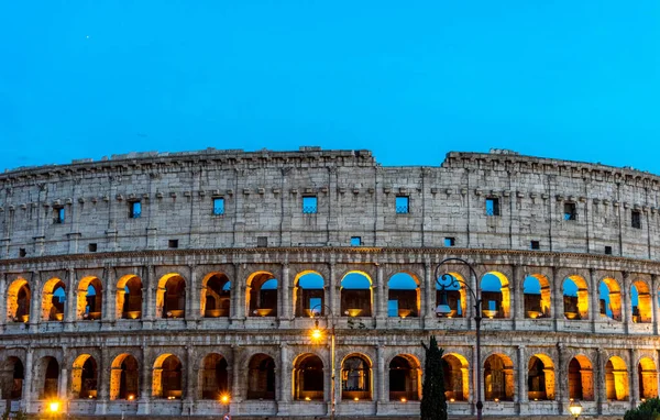 Notte Grande Colosseo Romano Colosseo Colosseo Noto Anche Come Anfiteatro — Foto Stock