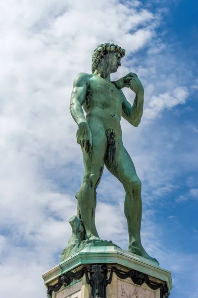 Statua Michelangelo David Piazzale Michelangelo Firenze — Foto Stock